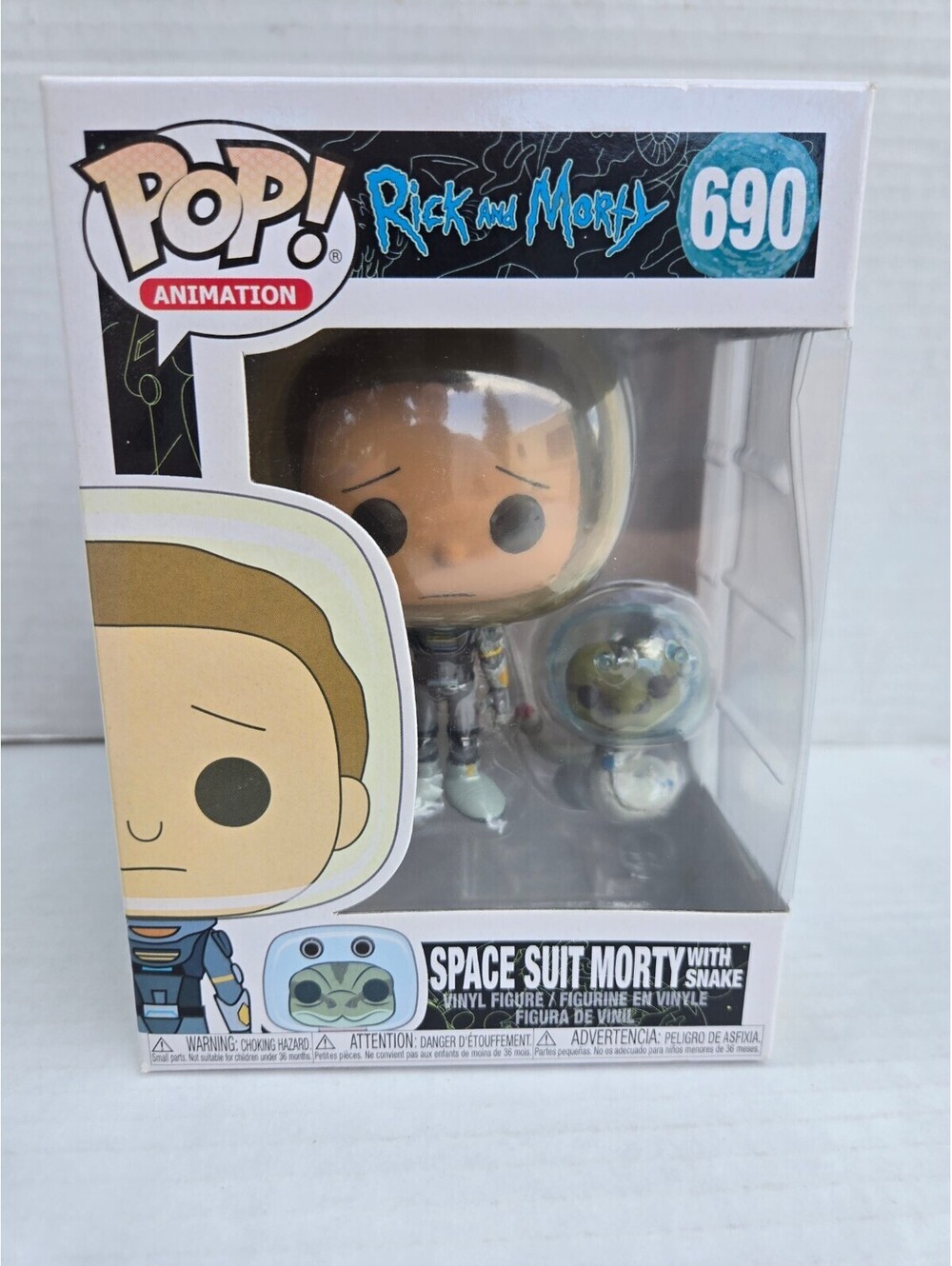 Funko Pop! Animation Rick and Morty Space Suit Morty with Snake Vinyl Figure #